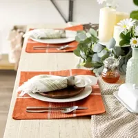 Design Imports Fiesta Rust Check 6-pc. Placemats