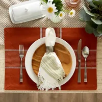 Design Imports Fiesta Rust Check 6-pc. Placemats