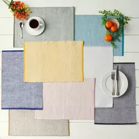 Design Imports Chambray Fine Ribbed 6-pc. Placemat