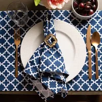 Design Imports Nautical Blue Lattice 6-pc. Placemats