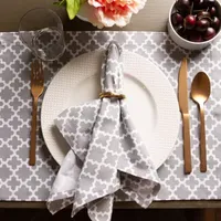 Design Imports Gray Lattice 6-pc. Placemats