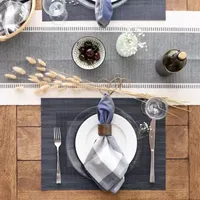 Design Imports Stonewash Blue Doubleframe 6-pc. Placemats