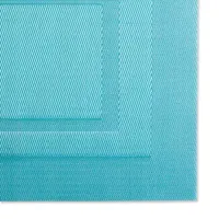 Design Imports Teal Doubleframe 6-pc. Placemats