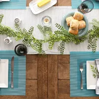 Design Imports Teal Doubleframe 6-pc. Placemats