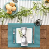 Design Imports Teal Doubleframe 6-pc. Placemats