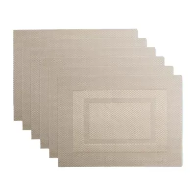 Design Imports Champagne Doubleframe 6-pc. Placemats