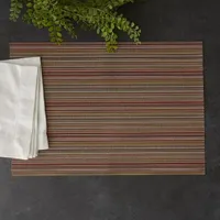 Design Imports Tango Red Stripe 6-pc. Placemats