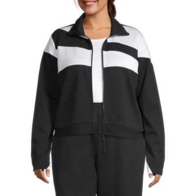 Sports Illustrated Womens Plus Midweight Track Jacket