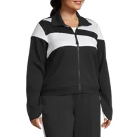 Sports Illustrated Womens Plus Midweight Track Jacket