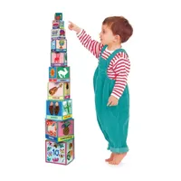 Eeboo First Words Tot Tower Stacking Blocks