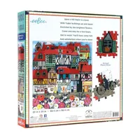 Eeboo Piece And Love Whimsical Village  1000 Piece Square Adult Jigsaw Puzzle Puzzle