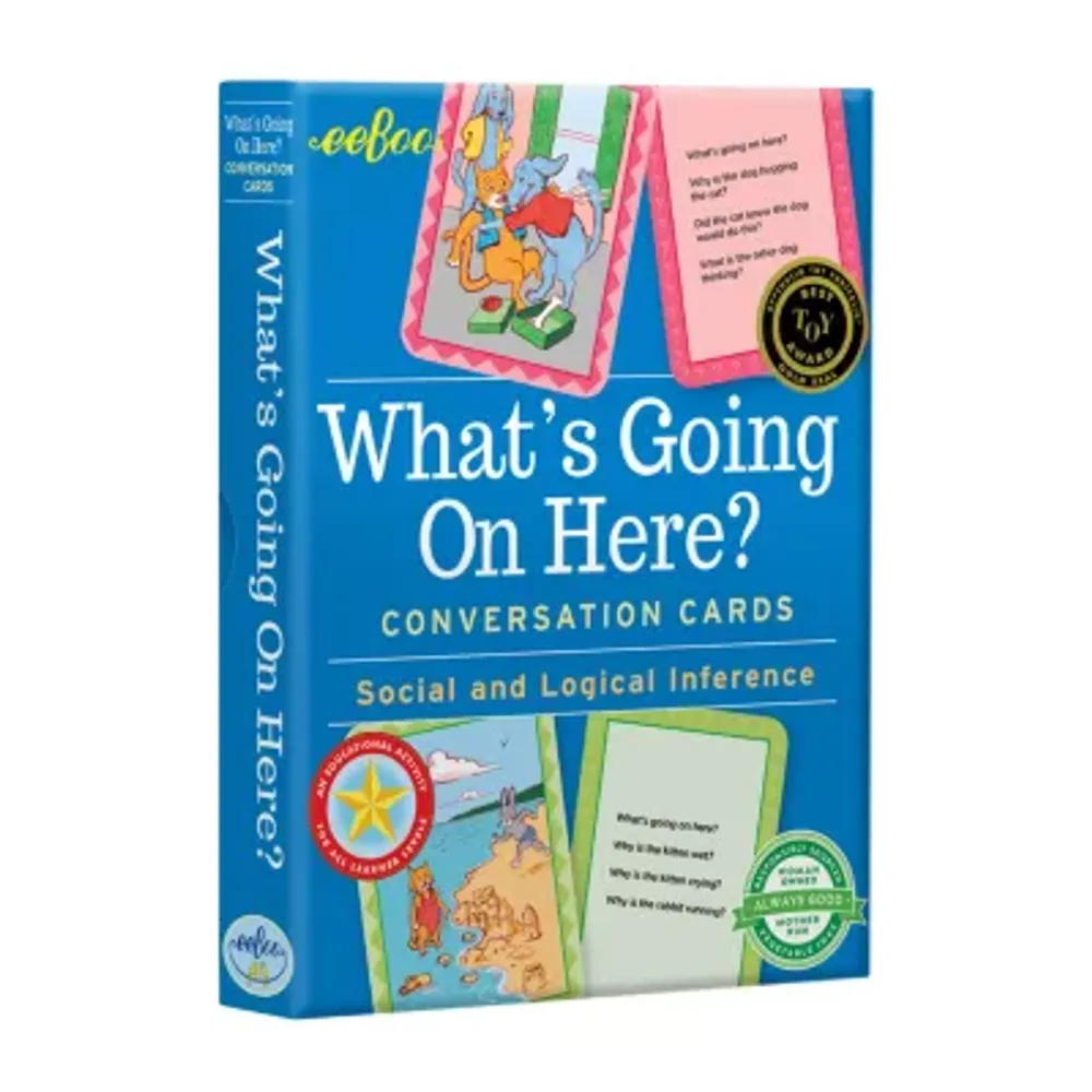 Eeboo What'S Going On Here? Conversation Flashcards 50-pc. Card Game