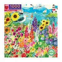 Eeboo Piece And Love Seagull Garden 1000  Piece Rectangular Adult Jigsaw Puzzle Puzzle