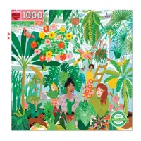 Eeboo Piece And Love Plant Ladies 1000 Piece Square Adult Jigsaw Puzzle Puzzle