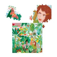 Eeboo Piece And Love Plant Ladies 1000 Piece Square Adult Jigsaw Puzzle Puzzle