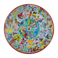 Eeboo Good Deeds 36 Piece Giant Round Jigsaw Puzzle For Kids Puzzle