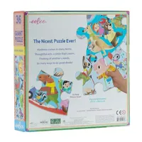 Eeboo Good Deeds 36 Piece Giant Round Jigsaw Puzzle For Kids Puzzle