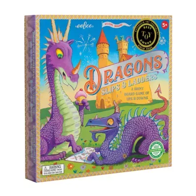 Eeboo Dragons Slips & Ladders Board Game Board Game