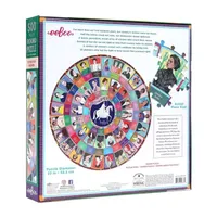 Eeboo Piece And Love Votes For Women 500 Piece Round Circle Jigsaw Puzzle Puzzle