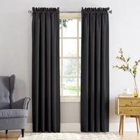 Sun Zero Emory Energy Saving Light-Filtering Rod Pocket Single Curtain Panel