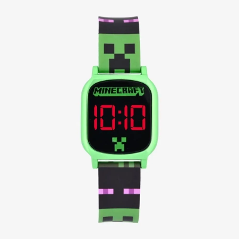 Minecraft Boys Digital Multicolor Strap Watch Min4083jc