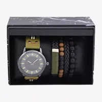 Mens Green 5-pc. Watch Boxed Set Mac8084jc