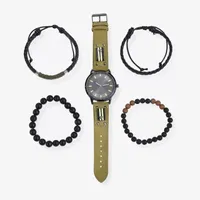 Mens Green 5-pc. Watch Boxed Set Mac8084jc