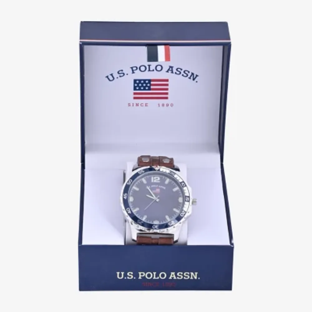 U.S. Polo Assn. Us Polo Mens Brown Strap Watch Us5293jc