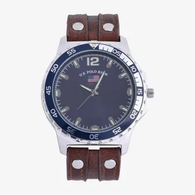 U.S. Polo Assn. Us Polo Mens Brown Strap Watch Us5293jc