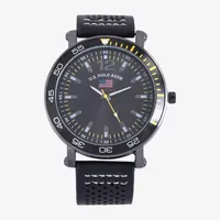 U.S. Polo Assn. Mens Black Strap Watch Us5290jc