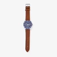 Geneva Mens Brown Strap Watch Mac8066jc