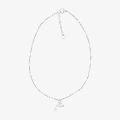 Itsy Bitsy Sterling Silver 9 Inch Cable Ankle Bracelet