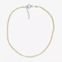 Itsy Bitsy 14K Gold Over Silver 9 Inch Cable Ankle Bracelet