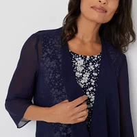 R & K Originals Puff Print Faux-Jacket Dress