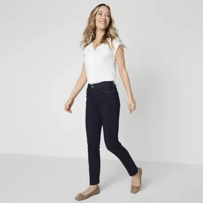 Liz Claiborne - Tall Sara Womens Mid Rise Slim Fit Skinny Jean