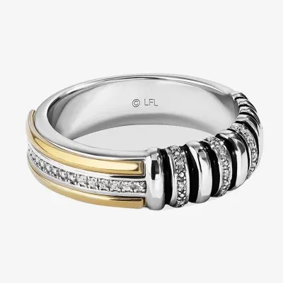 Star Wars Fine Jewelry A Jedi™ Mens Diamond Accent Natural White 14K Two Tone Gold Fashion Ring