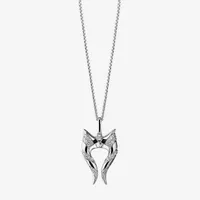 Star Wars Fine Jewelry Ahsoka Tano™ Womens 1/8 CT. T.W. Mined White Diamond Sterling Silver Star Wars Pendant Necklace