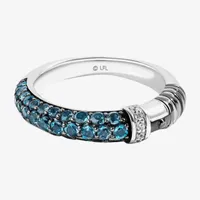 Star Wars Fine Jewelry Obi-Wan Kenobi™ 3.5MM Diamond Accent Genuine Blue Topaz Sterling Silver Band