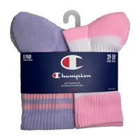 Champion Big Girls 6 Pair Crew Socks