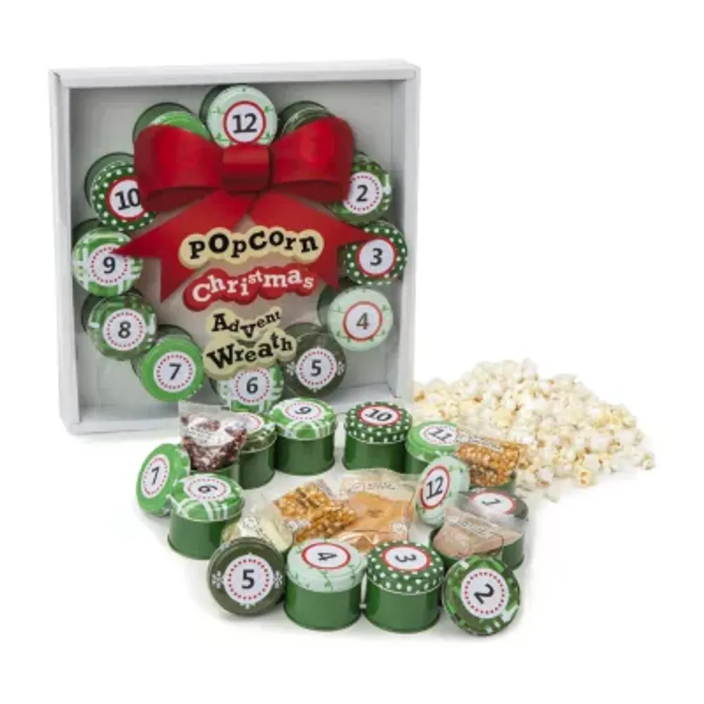 Wabash Valley Farms Popcorn Christmas Advent Wreath Food Sets