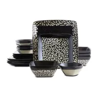 Elama Desert Bloom 16-pc. Stoneware Dinnerware Set