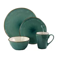 Elama Carribean Tide 16-pc. Stoneware Dinnerware Set