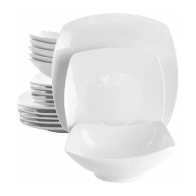 Elama Newman 18-pc. Porcelain Dinnerware Set