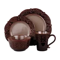 Elama Salia 16-pc. Stoneware Dinnerware Set