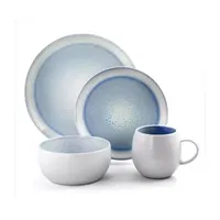 Elama Mocha 16-pc. Stoneware Dinnerware Set