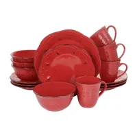 Elama Rustic 16-pc. Stoneware Dinnerware Set