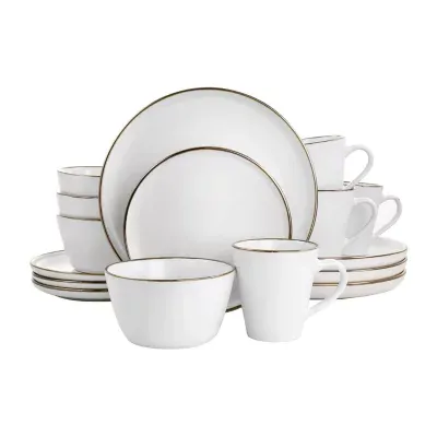 Elama Arthur -pc. Stoneware Dinnerware Set