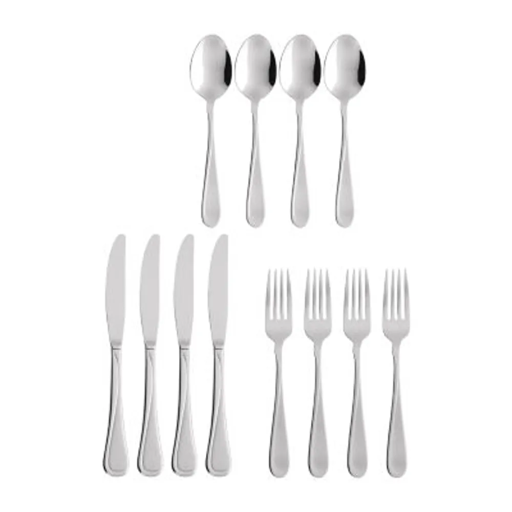 Oneida Hollis 74-Piece Flatware Set, Service for