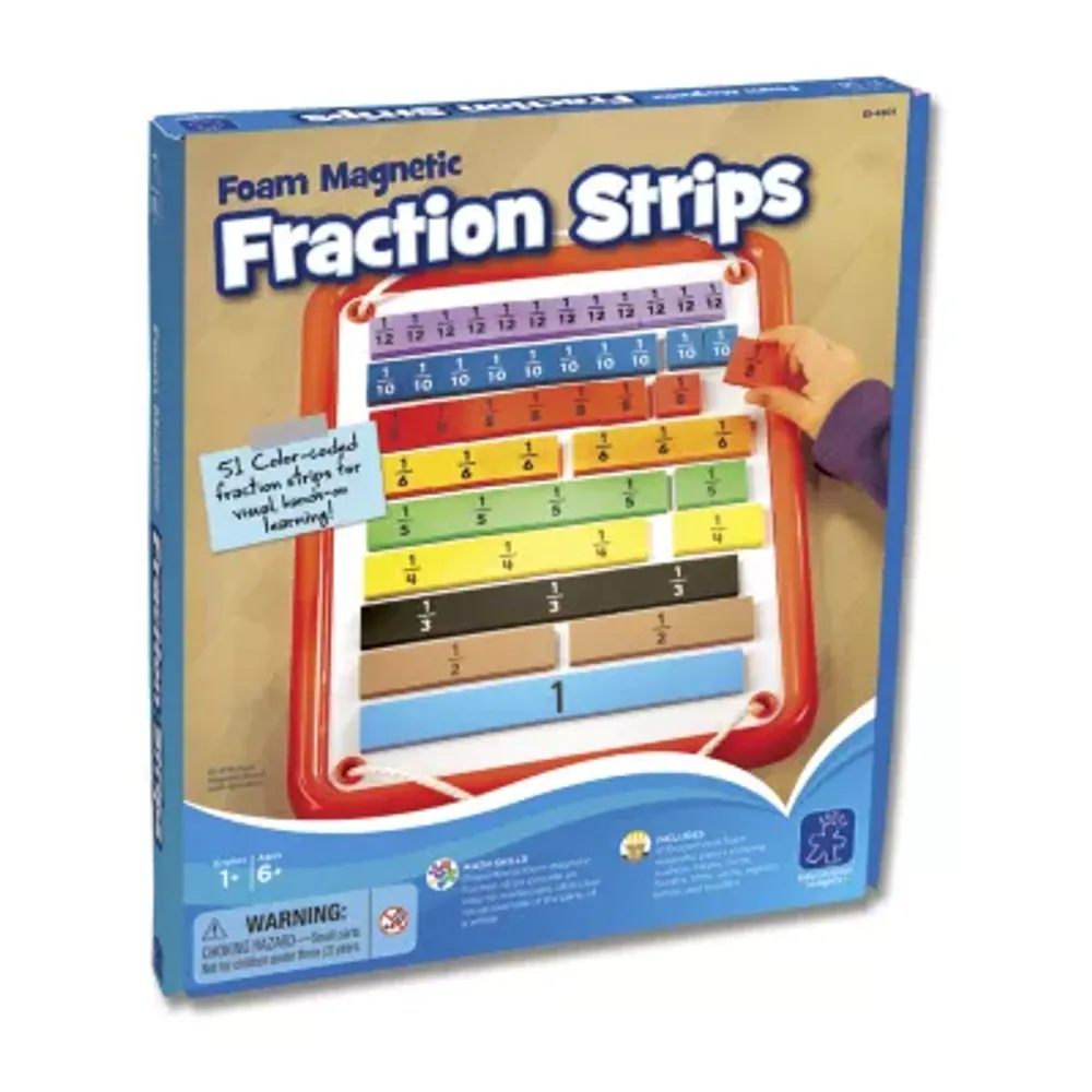 Educational Insights Foam Magnetic Fraction Strips