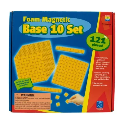Educational Insights Foam Magnetic Base 10 Set  (121 Pieces)